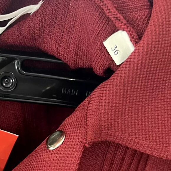 Sandro Burgundy Mini Dress - Picture 14 of 16